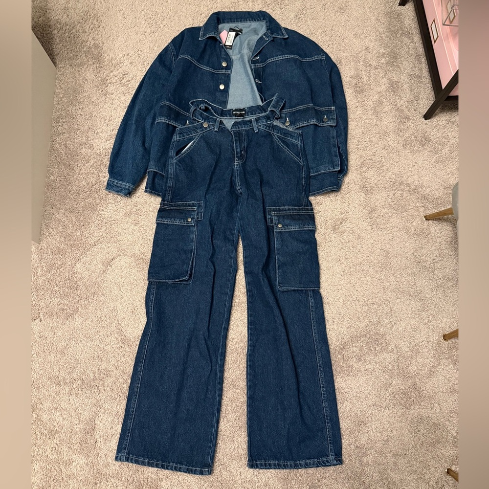 Prettylittlethings Denim Set